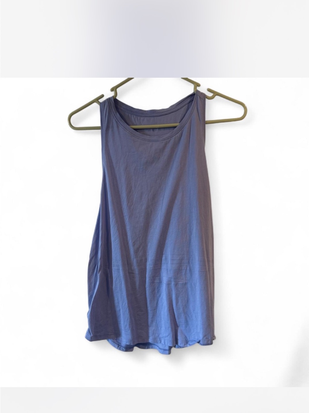 CRZ YOGA Blue Scoop Neck Women's Tank Top